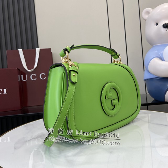 Gucci專櫃古馳最新款Blondie系列中號手提包原廠皮肩背女包 jh2109型號：815716